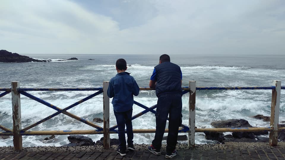 Padre e hijo en el Cotillo